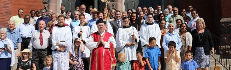 First Sunday Mass at St Mary's Kitchener